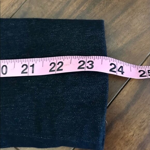 Susina Dark Blue Denim Tie Front Button-Front Women's Blazer Jacket. Size S - Picture 12 of 12